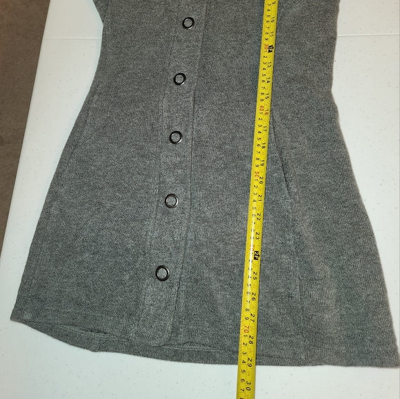 Kuhl Long Sweater Fleece Jacket Womens  Heathered Gray Hooded SZ XS - Picture 4 of 10